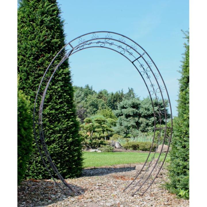 Immagine prodotto Garden Pleasure Traliccio LAMOS in metallo nero ovale 200,0 x 220,0 cm (38 cm, 200 cm)