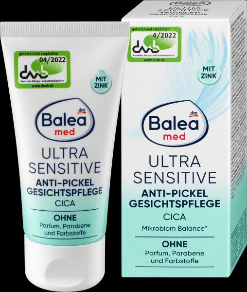 Immagine prodotto dm Balea Med Ultra Sensitive Trattamento viso anti-imperfezioni con Cica (50 ml, Crema 24h)