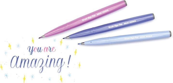 Produktbild Pentel Pinselstift Sign Pen Brush (Blau, Violett, 1 x)