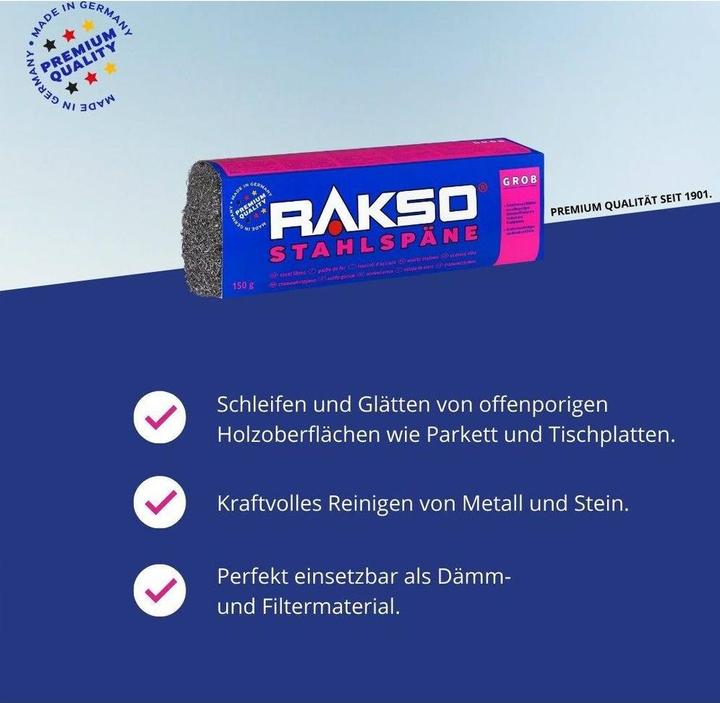Image du produit Rakso Copeaux d'acier grossiers de 150g (1 pcs)