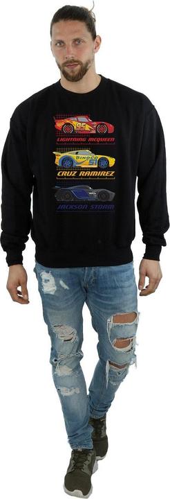 Actual product image Cars Mens Racer Profile Cotton Sweatshirt (M)