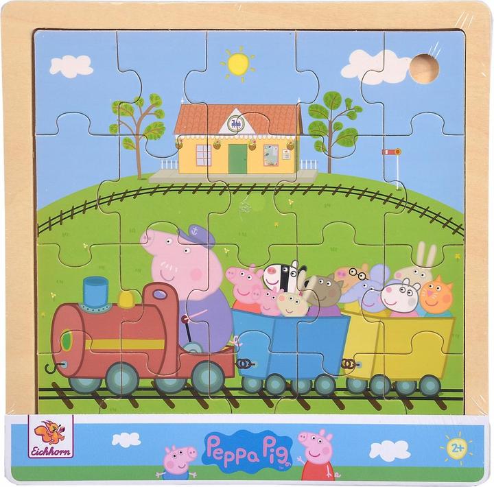 Immagine prodotto Eichhorn Peppa Pig, puzzle a intarsio, 3 assortiti. (20 pezzi)