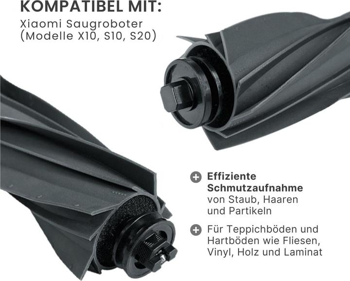 Immagine prodotto Hermex Alternative Hauptbürste zu Xiaomi Saugroboter X10 S10 S20