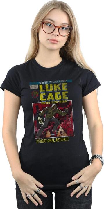 Actual product image Womens/Ladies Luke Cage Distressed Yourself Cotton T-Shirt (L)