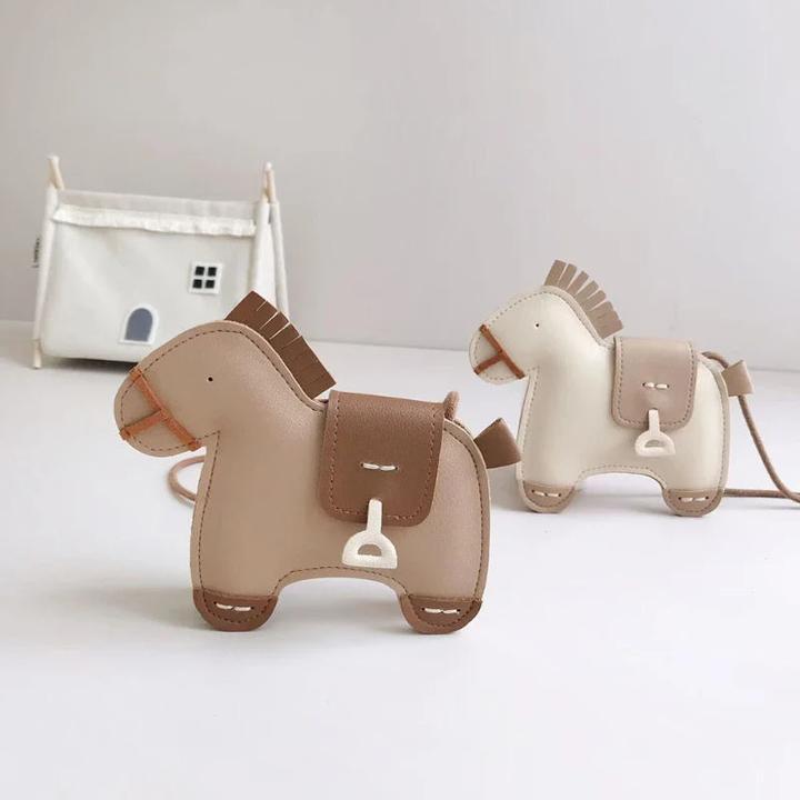 Produktbild Only-Bags.Store Kinder Messgener Tasche Niedlich Original Umhängetaschen Niedliches Pferd Kinder Tasche