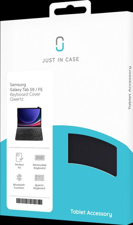 Produktbild Cazy Hoes met Toetsenbord QWERTZ - geschikt voor Samsung Galaxy Tab S9 - Zwart (DE, Galaxy Tab S9 FE)