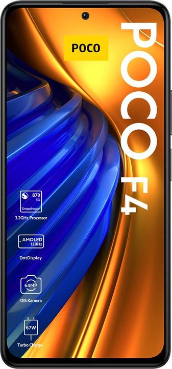 Actual product image Xiaomi Poco F4 (128 GB, Night Black, 6.67", Dual SIM, 64 Mpx, 5G)