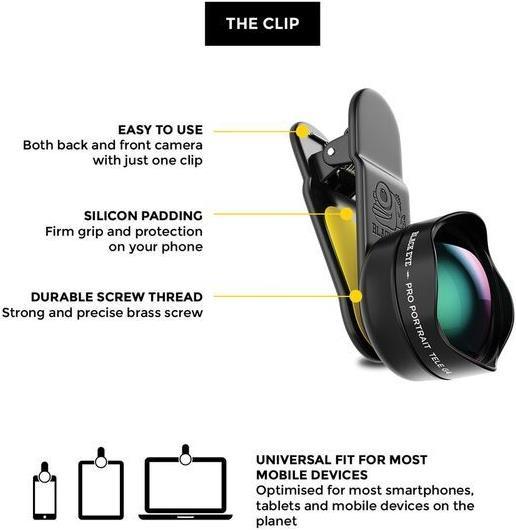 Actual product image Black Eye Pro Portrait Tele G4 Lens