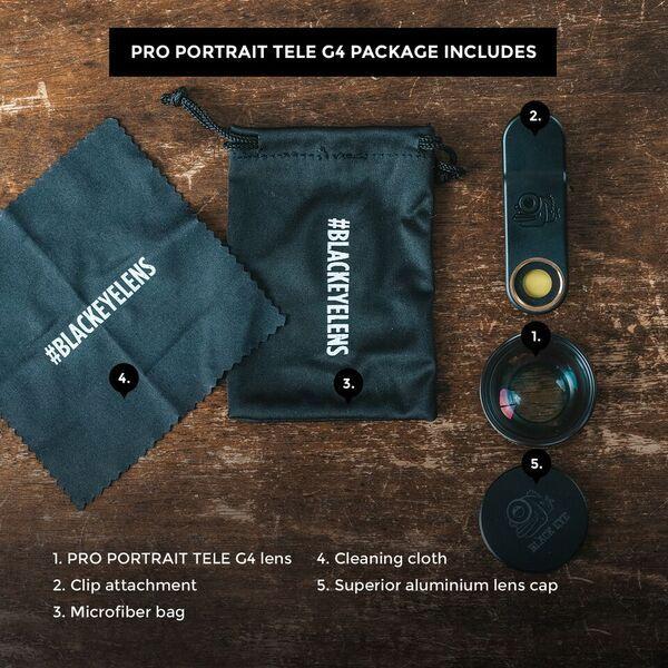 Actual product image Black Eye Pro Portrait Tele G4 Lens