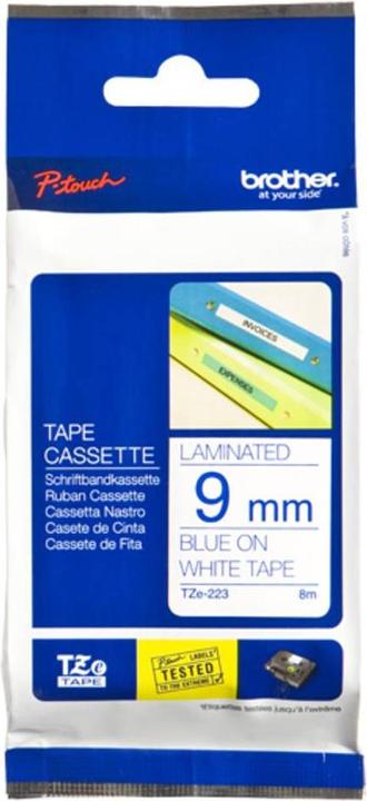 Actual product image Brother TZ223 Laminated tape (1.70 cm, Blue, White)