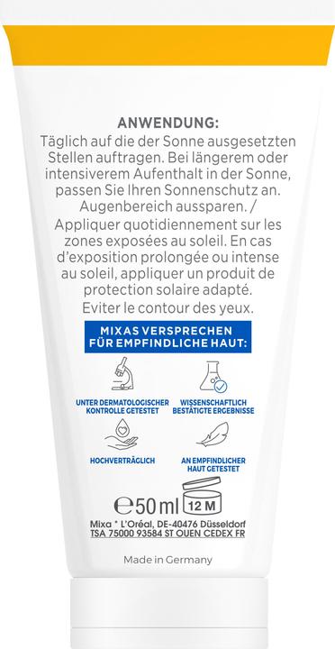 Actual product image Mixa Body Care (50 ml, SPF 50)