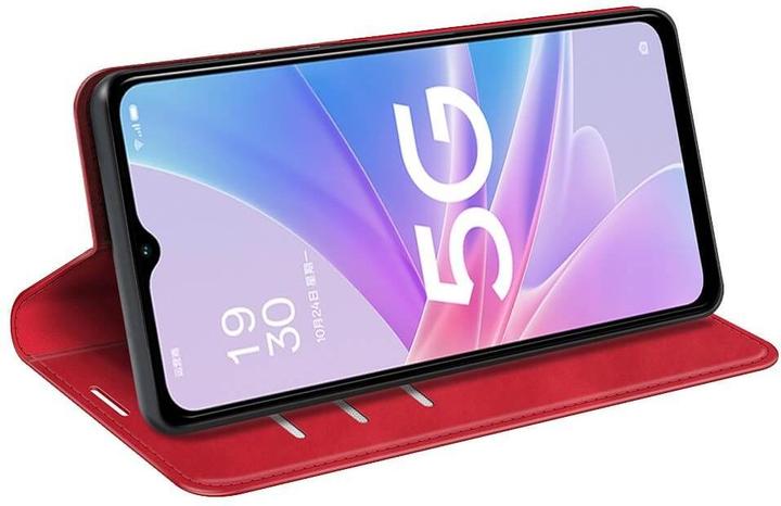 Produktbild Cover-Discount OPPO A58 5G / A78 5G - Stand Flip Case Hülle rot (Oppo A78 5G)