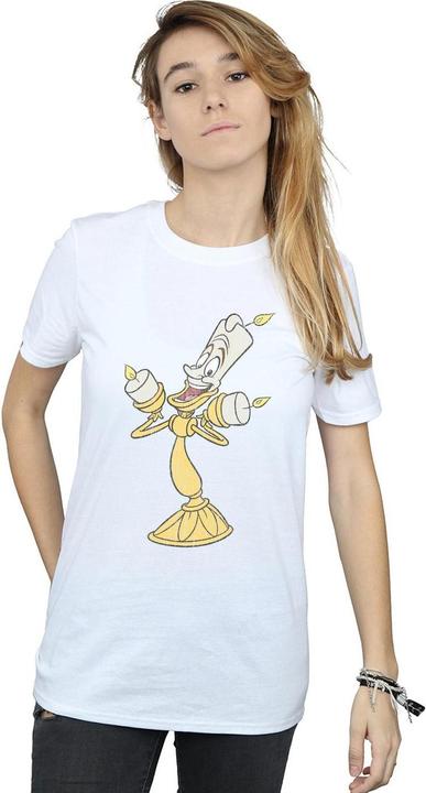 Immagine prodotto Disney Beauty And The Beast Lumiere Distressed Maglietta Ampia Donna (XL)