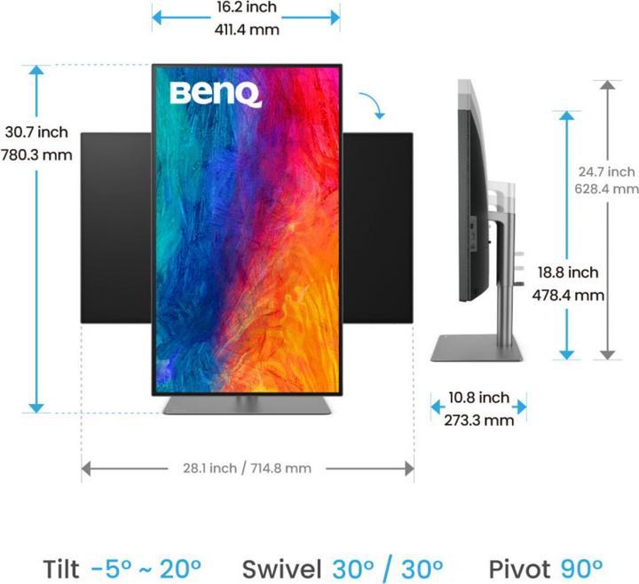 Produktbild BenQ PD3225U (3840 x 2160 Pixel, 32")