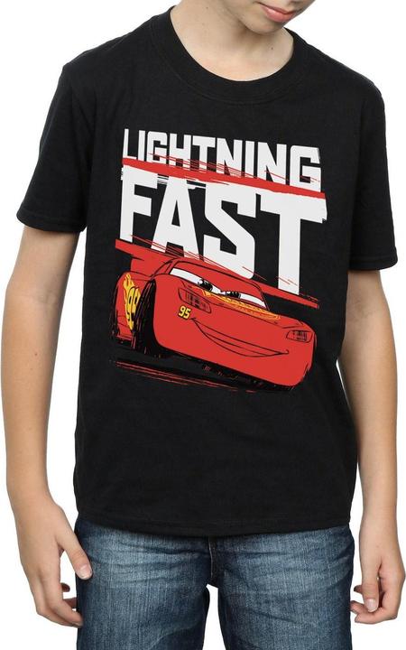 Actual product image Cars Boys Lightning Fast Cotton T-Shirt (128)