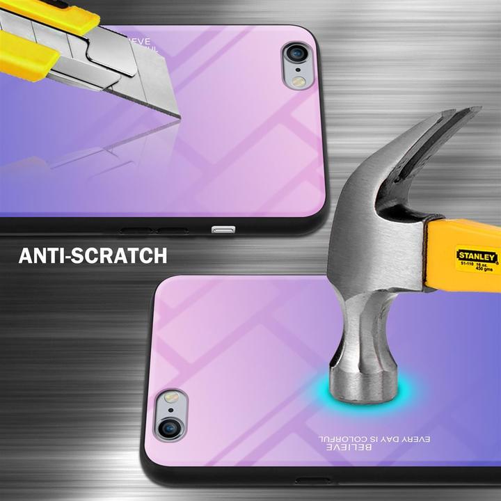 Produktbild Cadorabo TPU 2 Farben Glas Cover (Apple iPhone 6 Plus)