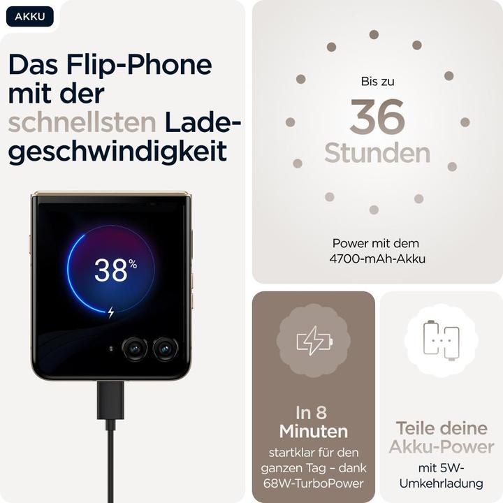 Actual product image Motorola Razr 60 Ultra (512 GB, Pantone Mountain Trail, 6.96", SIM + eSIM, 50 Mpx, 5G)