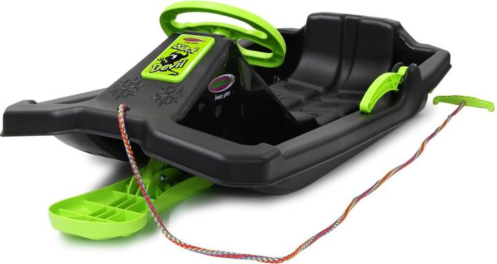 Jamara Snow Play Bob Black Devil 84cm schwarz mit Lenkrad und Bremse
