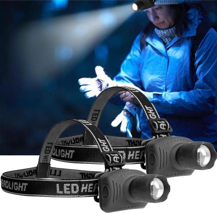 Image du produit Eaxus Lot de 2 lampes frontales (60 lm)