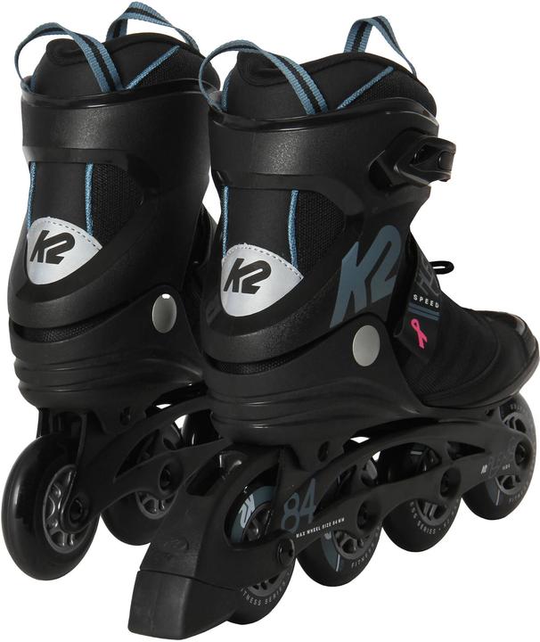 Productafbeelding K2 Alexis 84 Speed Alu inline skate dames (maat: 39,5 (US=8,5), zwart/staalblauw) (39)