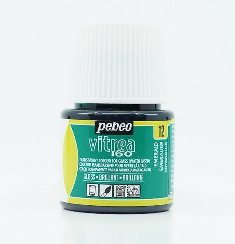 Produktbild Pebeo Vitrea 160 Glänzendefarben (Smaragdgrün, 45 ml)