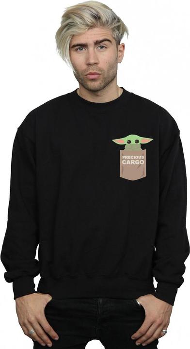 Immagine prodotto Star Wars The Mandalorian The Child Cargo Pocket Felpa Uomo (3XL)