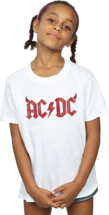 Immagine prodotto AC/DC Maglietta in cotone con logo Horns delle ragazze (128)