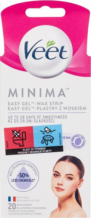 Actual product image Veet Minimaâ"¢ Easy-Gelâ"¢ Wax Strips Face (20 x)