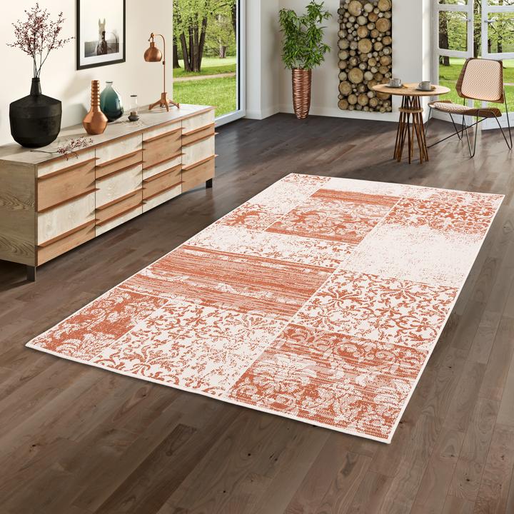 Produktbild Pergamon In & Outdoor Teppich Flachgewebe Carpetto Patchwork (160 x 230 cm)