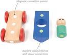 Actual product image Tegu Baby Magnetic Racer H 3 parts