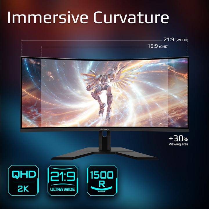 Produktbild Gigabyte G34WQCP (3440 x 1440 Pixel, 34")