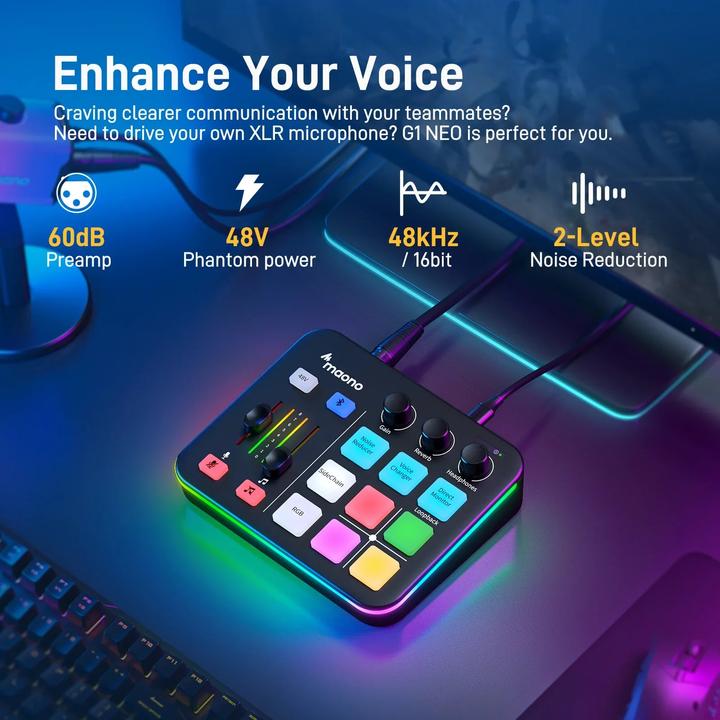 Immagine prodotto Maono G1 NEO Gaming Audio Mixer (USB-C)