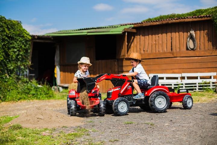 Image du produit Falk Toys Tracteur Massey Ferguson + remorque XL