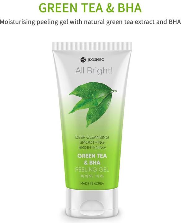 Actual product image JKosmec All Bright Green Tea and BHA Basic Peeling Gel (Exfoliation, 180 ml)
