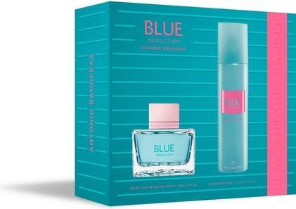 Immagine prodotto Antonio Banderas Profumi Banderas Seduzione Blu Donna Set Regalo EDT 80ml Deodorante 150ml Lunga Durata Fresco (Set profumo)