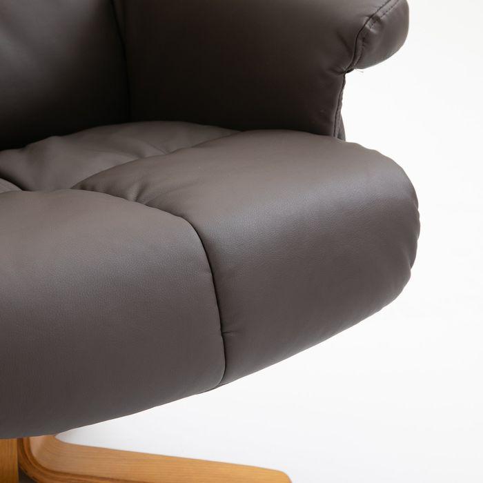 Produktbild Swisshandel24 Relaxsessel Fernsehsessel mit Hocker Massagesessel 145°-Neigung mit 10 Vibrationpunkte Kunstleder Br