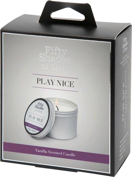 Actual product image Fifty Shades of Grey Play Nice Vanilla Candle - Black