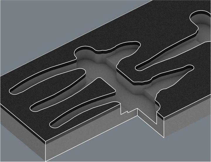 Productafbeelding Wera Schuimrubberen inzet KNIPEX tangenset VDE 1 9784