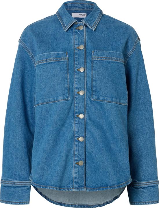 Selected Femme Langarm Jeanshemd