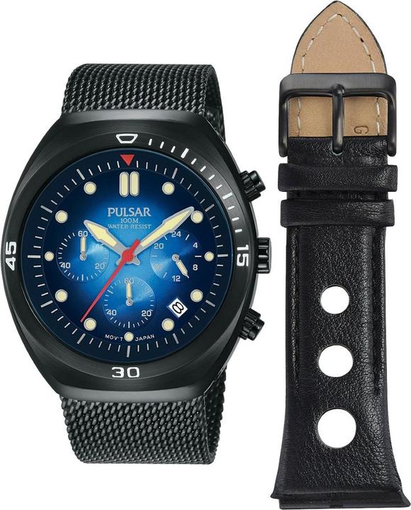 Immagine prodotto Pulsar Cronografo Lorus PT3951X2 con bracciale secondi 42 mm 10 ATM (Cronografo, 42 mm)