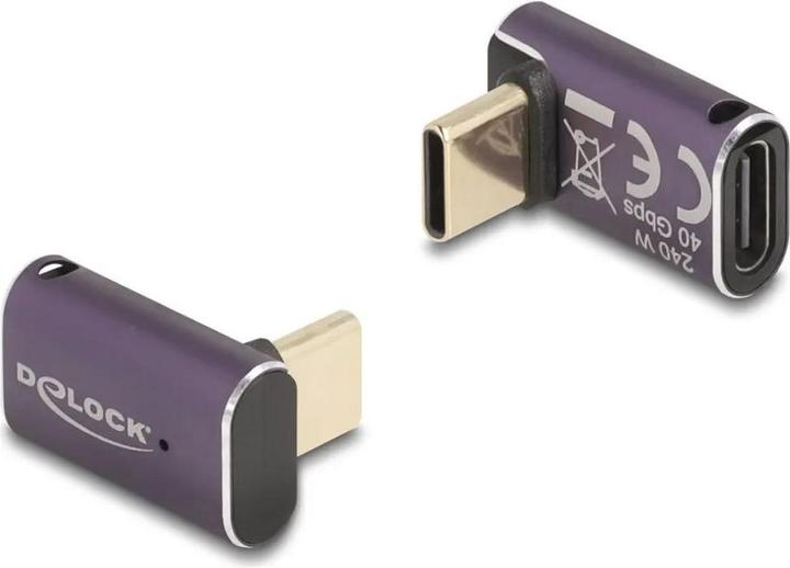 Image du produit Delock Adaptateur USB 40 Gbps USB Type-C PD 3.1 240 W mâle z (USB-C, 2 cm)