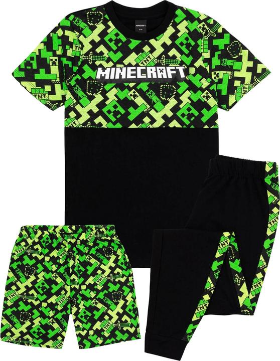 Produktbild Minecraft Childrens/Kids Creeper Short Pyjama Set (158, 164)