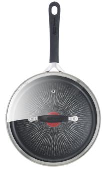 Actual product image Tefal Jamie Oliver E3033344 Pan Swivel Pan Round (25 cm, Wok, Stainless steel)