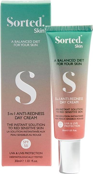 Sorted Skin 5 in 1 Anti-Redness Day Cream - SPF50 30 ml