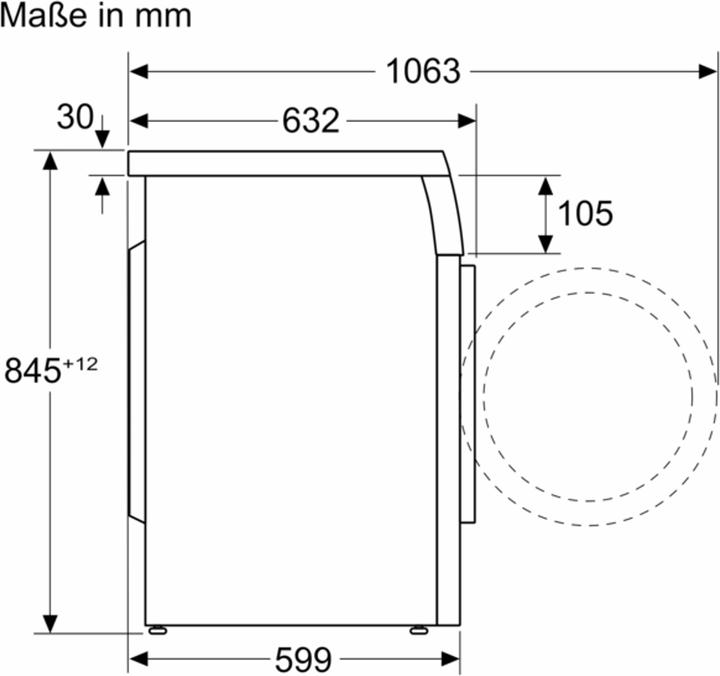 Produktbild Bosch Hausgeräte WUU28T48 (8 kg, Links, EU-Stecker)