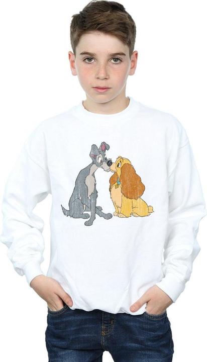 Immagine prodotto Disney Lady And The Tramp Distressed Kiss Felpa Ragazzi (104)