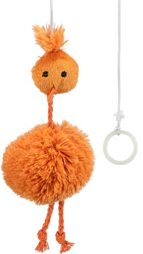 Actual product image Trixie Chicken on rubber band with catnip (Plush toy cat)