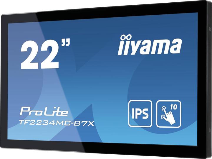 Produktbild iiyama 21,5 Zoll IPS 1920 x 1080 10 Point Touch Anti-Fingerprint 1000:1 305 cd (1920 x 1080 Pixel, 22")