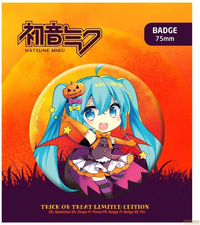 POPbuddies Hatsune Miku Ansteck-Button Halloween Limited Edition Hatsune Miku