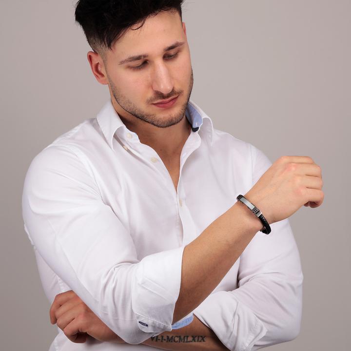 Image du produit Morellato Bracelet Moody (22 cm, Acier inoxydable, Cuir)